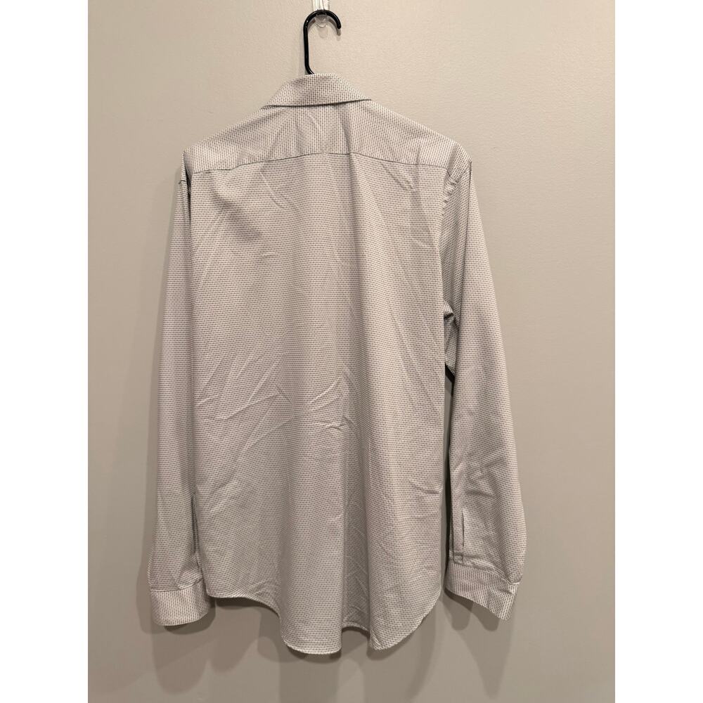 Van Heusen Men's Dress Shirt Size L 16-16.5 34/35 Slim Fit Stain Shield Stretch - Picture 6 of 9